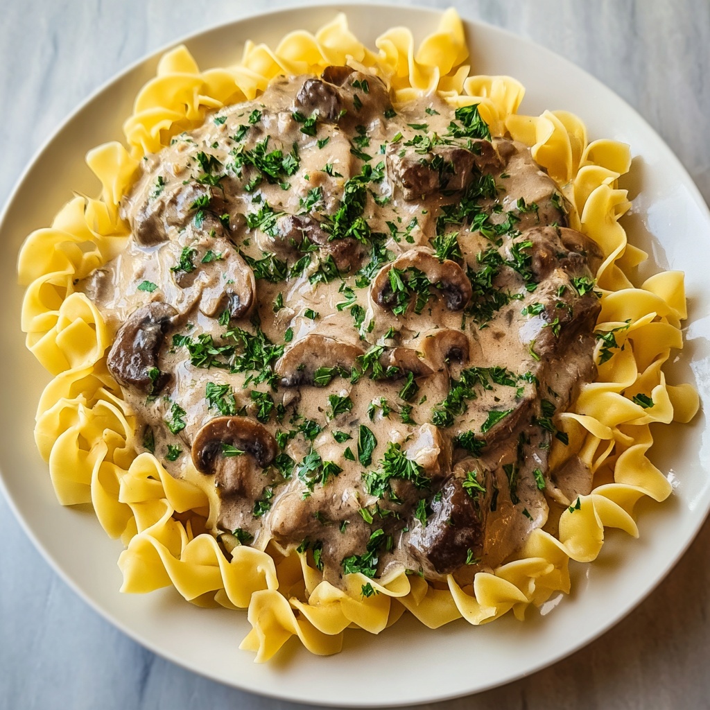 Rich Creamy Beef Stroganoff Recipe - Recipe Image