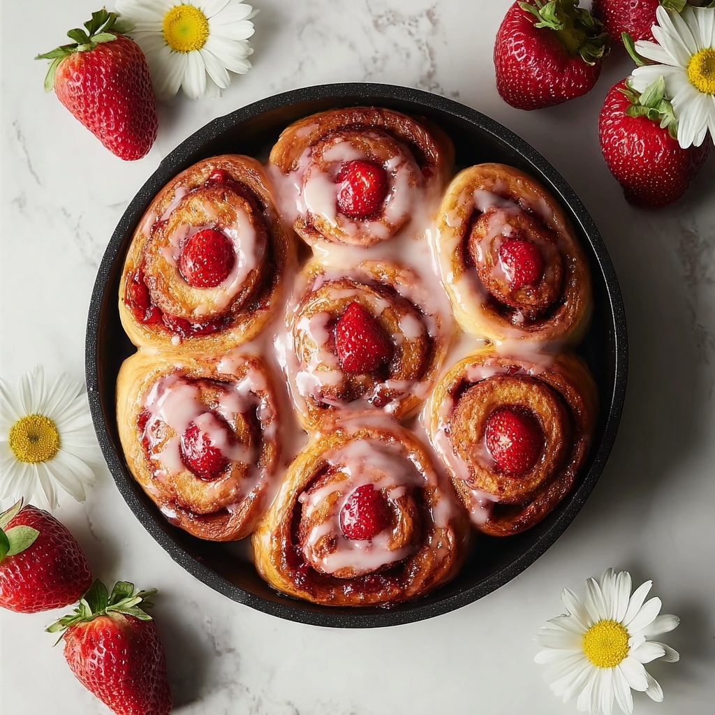 Strawberry Cinnamon Rolls Recipe - Recipe Image
