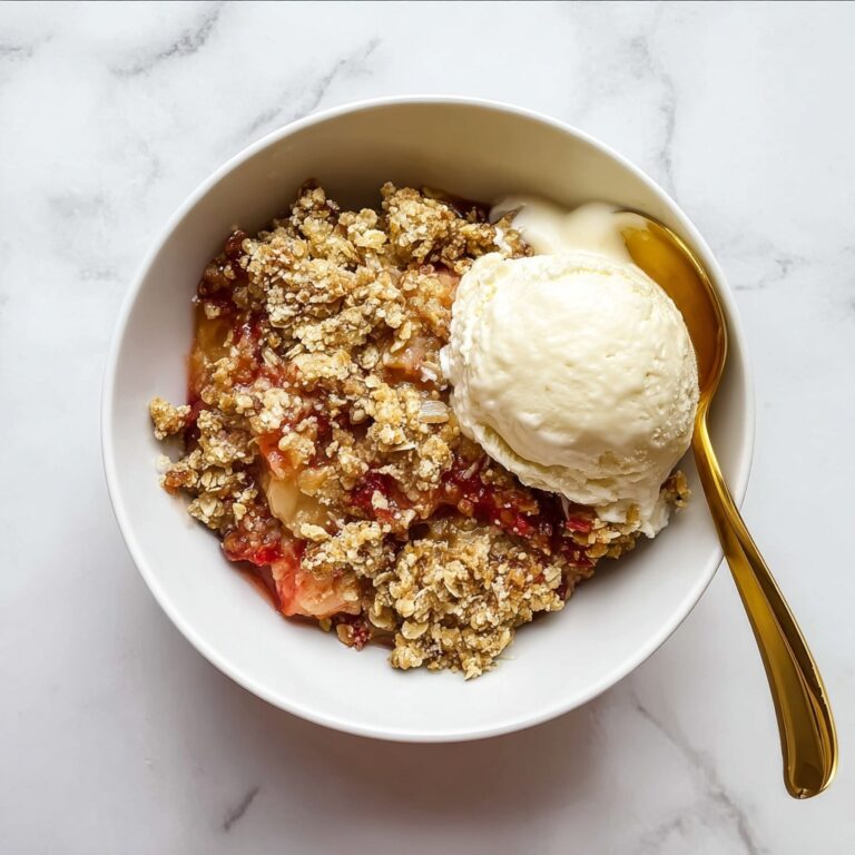 Rhubarb Crisp with Orange Zest, Cardamom, and Nut Topping Recipe