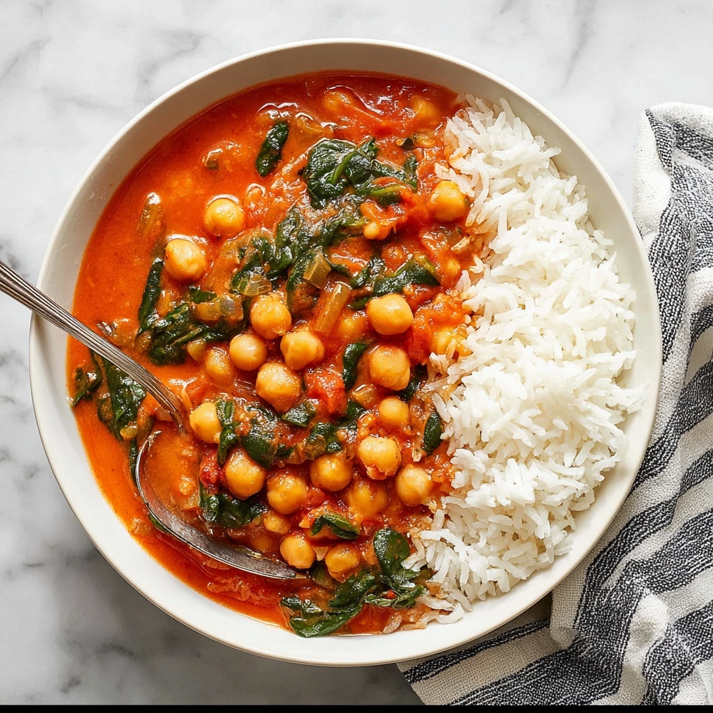 Chickpea Spinach Curry Recipe - Recipe Image