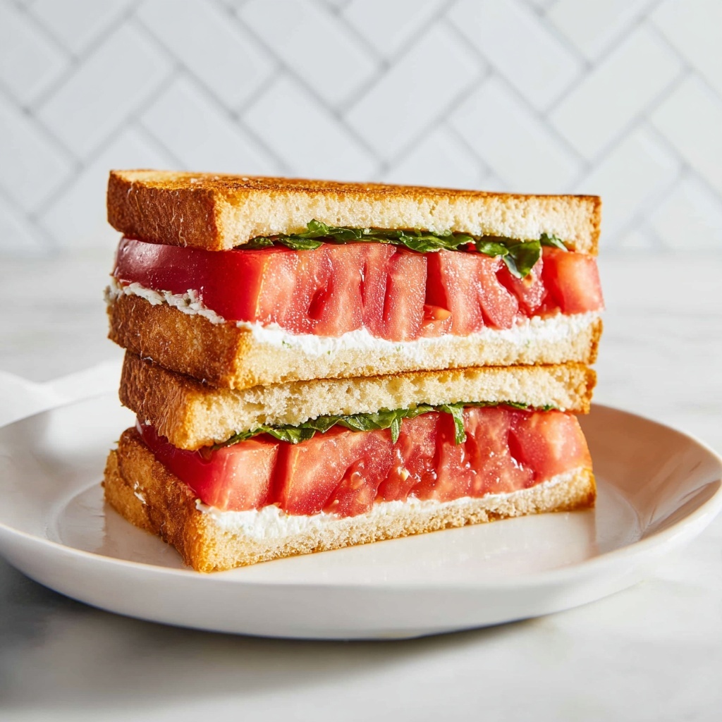 Classic Tomato Sandwich with Microgreens Recipe - Recipe Image