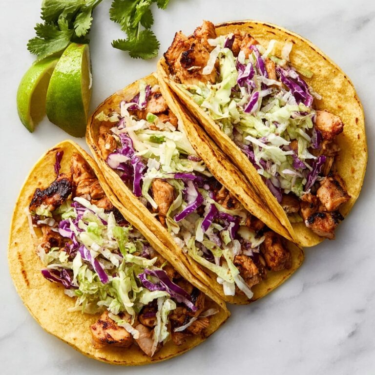 Blackened Tilapia Tacos with Cabbage Slaw Recipe