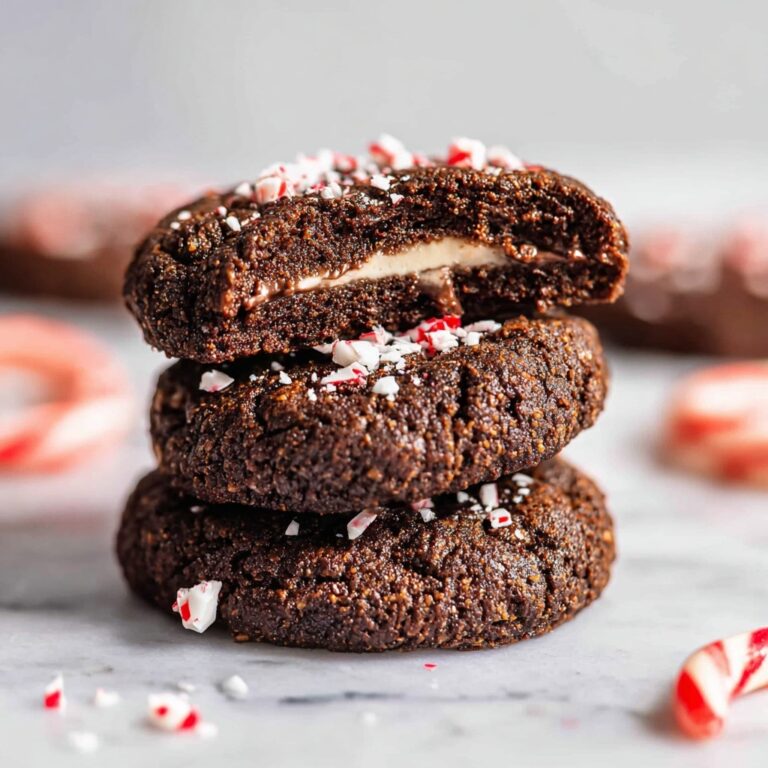 Chocolate Thumbprint Cookies with Peppermint Ganache Recipe