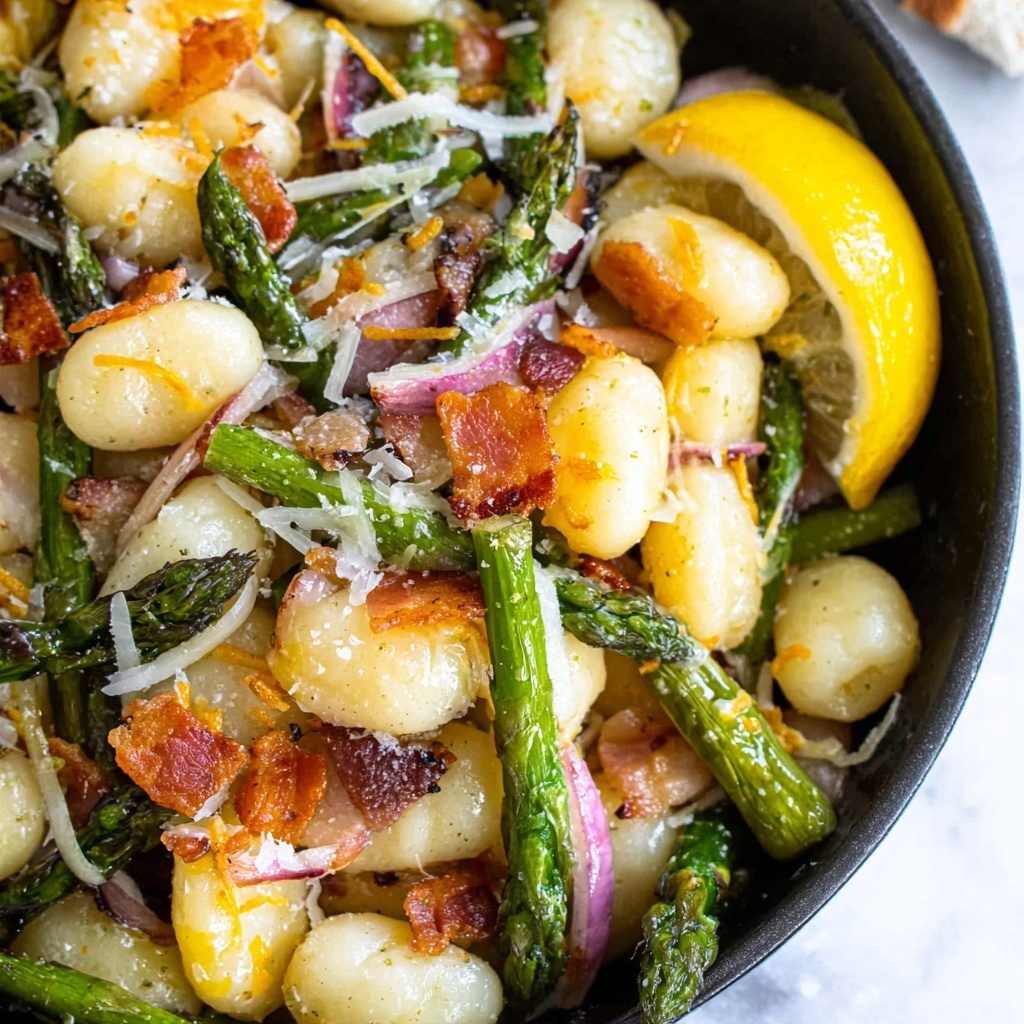 Asparagus and Gnocchi in Brown Butter Sauce Recipe - Recipe Image