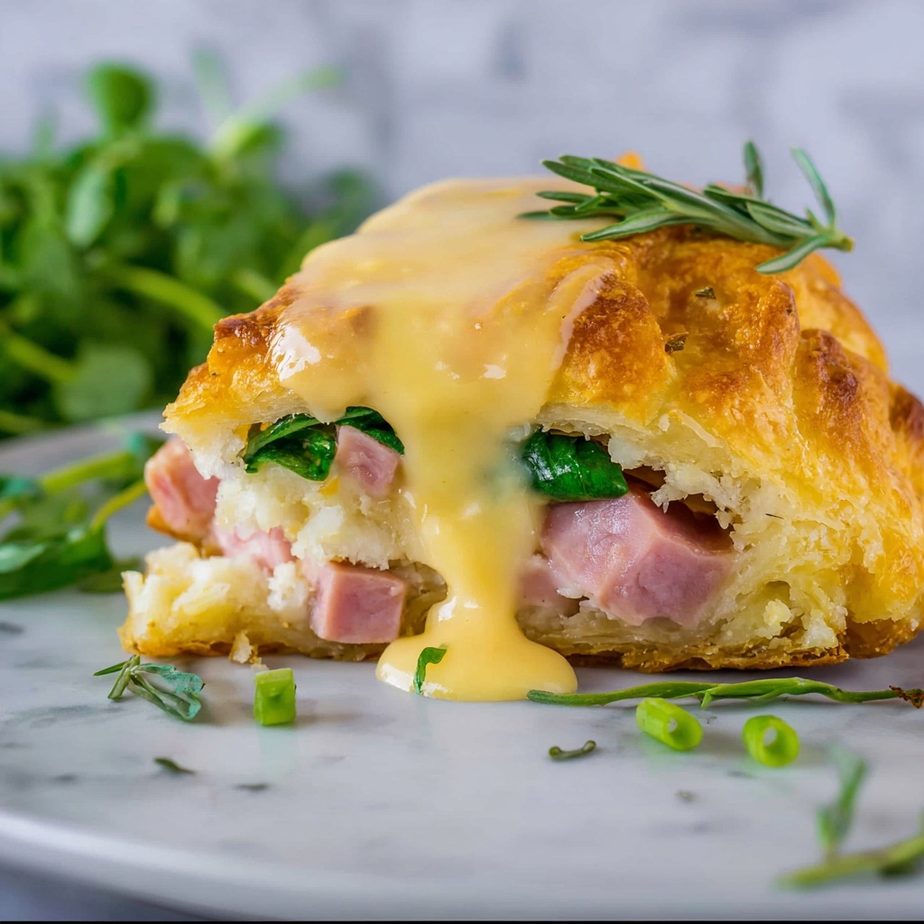 Savory Ham and Asparagus Bread Pudding with Swiss Cheese Recipe - Recipe Image