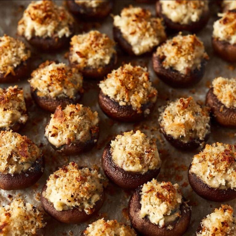 Stuffed Mushrooms with Sausage, Cream Cheese, and Herbs Recipe
