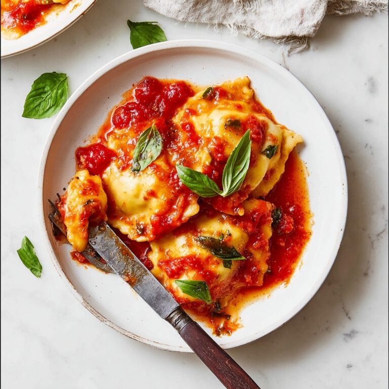 Zucchini Ravioli with Sausage and Basil Recipe