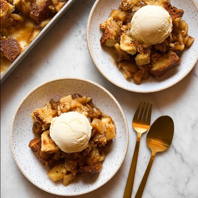 Caramel Apple Pie Bread Pudding Recipe