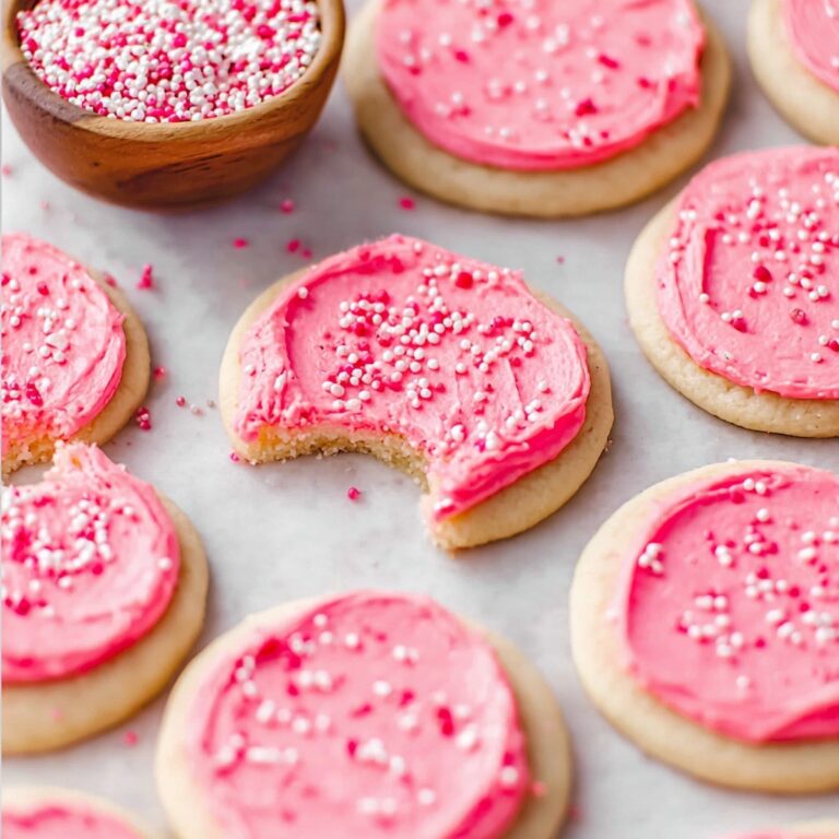 Lofthouse-Style Sugar Cookies with Colorful Frosting and Sprinkles Recipe