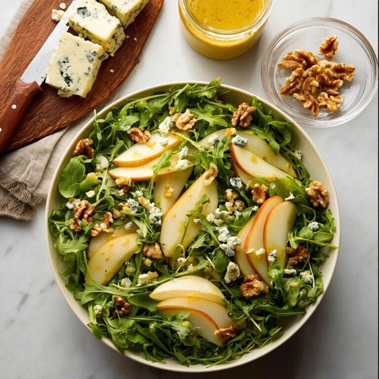 Pear Salad with Blue Cheese and Rocket Recipe