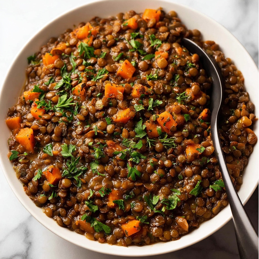 Lentil Ragout – French Puy Lentil Side Dish Recipe - Recipe Image