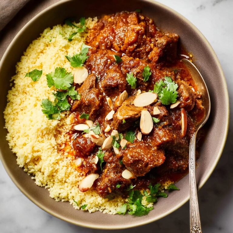 Lamb Tagine with Apricots and Spiced Couscous Recipe