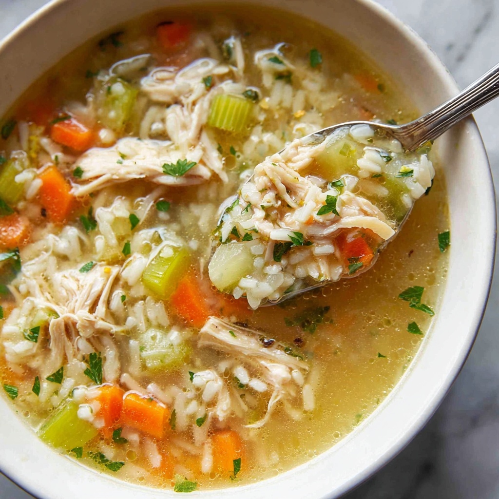 Hearty Chicken and Rice Soup Recipe - Recipe Image