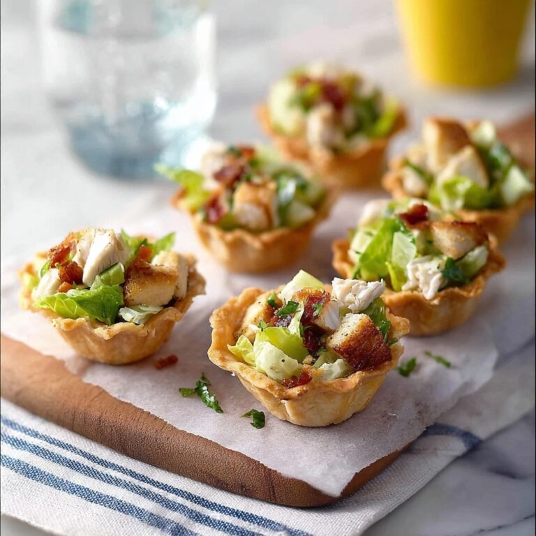 Caesar Salad Wonton Cups Recipe