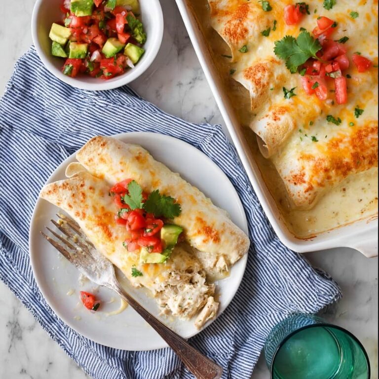 White Chicken Enchiladas Recipe