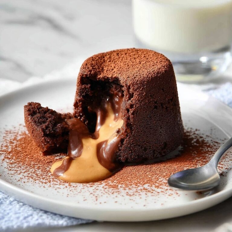 Peanut Butter Chocolate Molten Lava Cake Recipe