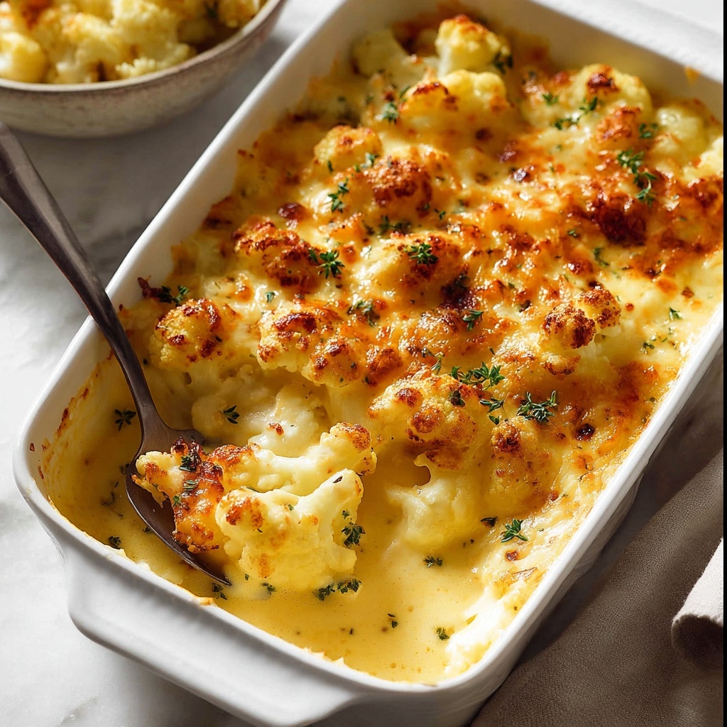 Creamy Cauliflower Cheese Bake Recipe - Recipe Image