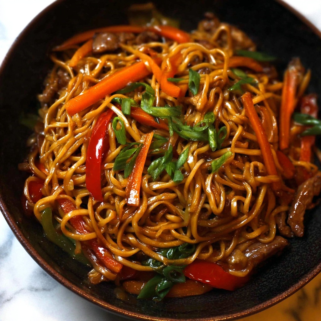 Quick Chicken Vegetable Lo Mein Recipe - Recipe Image