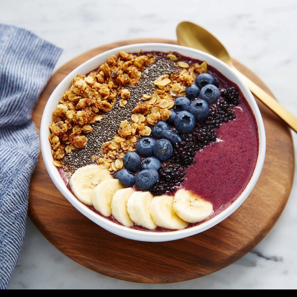 Blueberry Banana Smoothie Bowl Recipe - Recipe Image