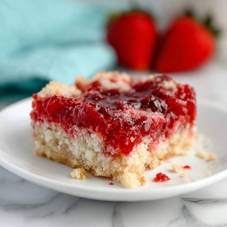 Strawberry Jello and Marshmallow Upside Down Cake Recipe