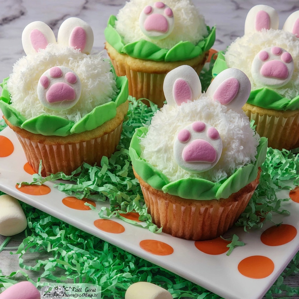 Easter Bunny Butt Cupcakes Recipe - Recipe Image