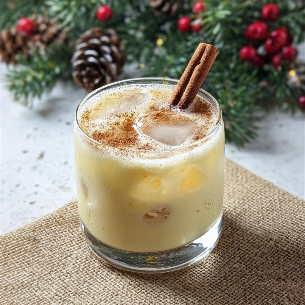Amaretto Eggnog Cocktail Recipe - Recipe Image