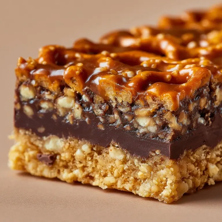 Homemade No-Bake Chocolate Crunch Bars Recipe