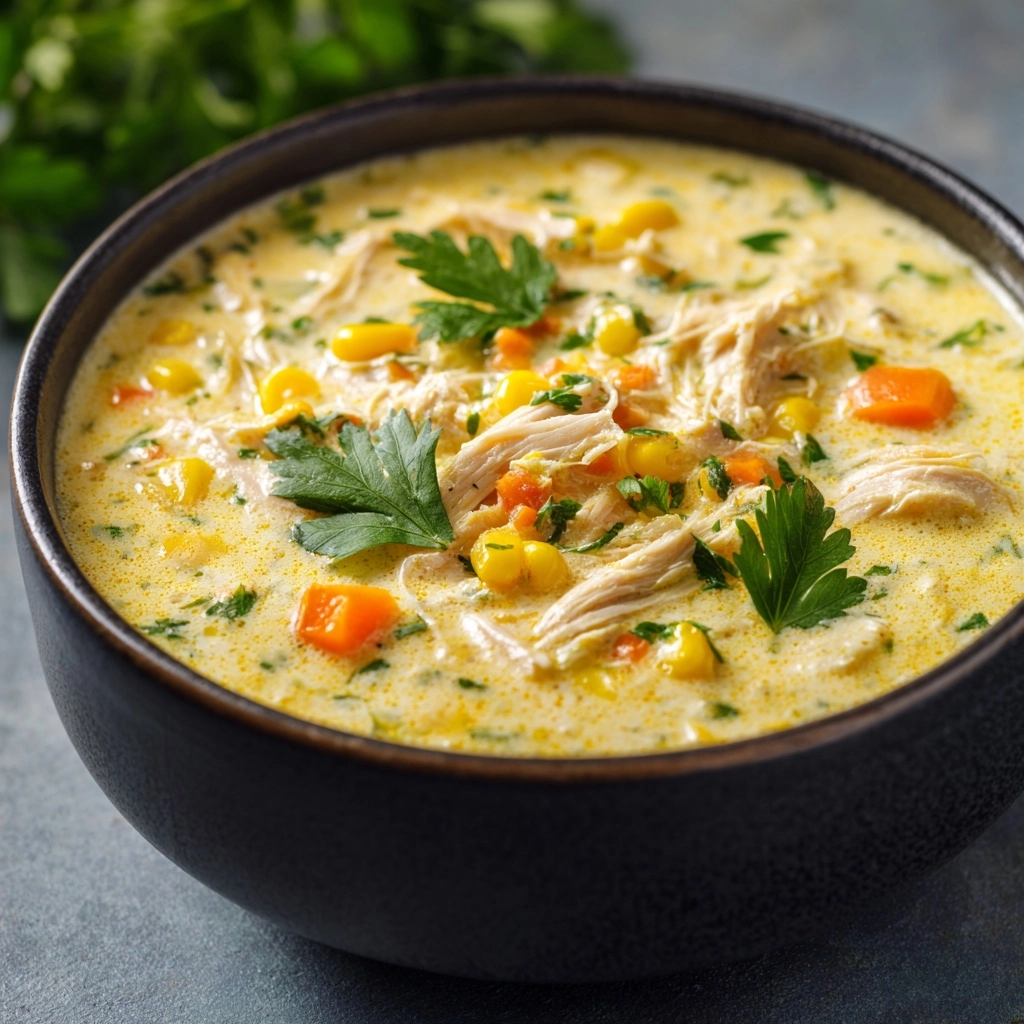 Creamy Chicken Corn Chowder Recipe - Recipe Image