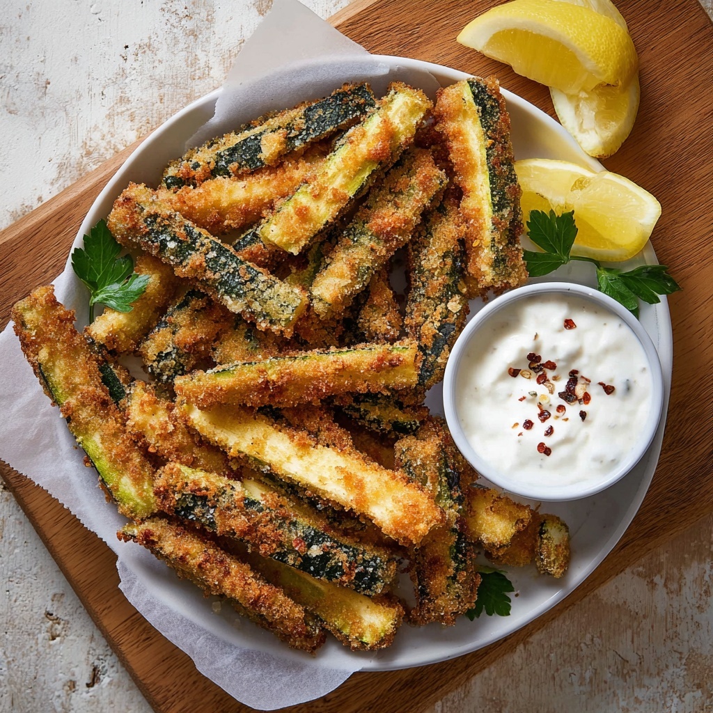 Crispy Baked Zucchini Fries Recipe - Recipe Image