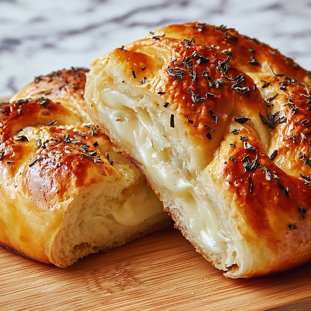 Gooey Swirled Garlic Herb And Cheese Bread You'll Crave Recipe - Recipe Image