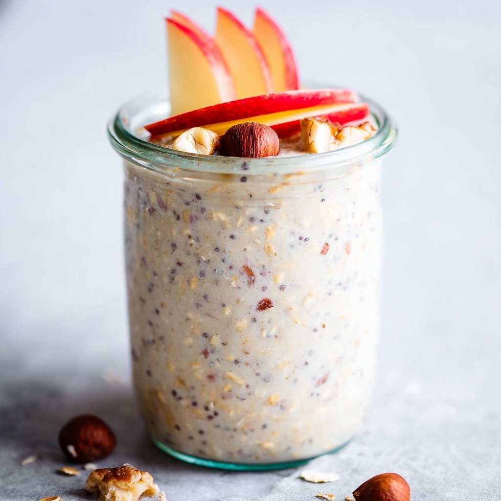Apple Cinnamon Overnight Oats Recipe - Recipe Image