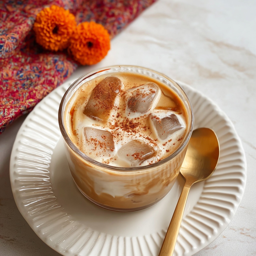 Iced Pumpkin Cream Chai Tea Latte Recipe - Recipe Image