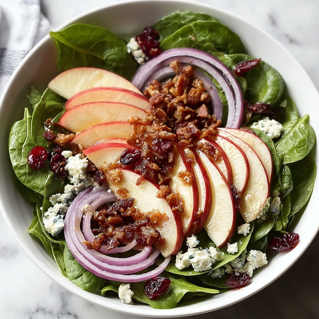 Christmas Cranberry Spinach Salad Recipe - Recipe Image