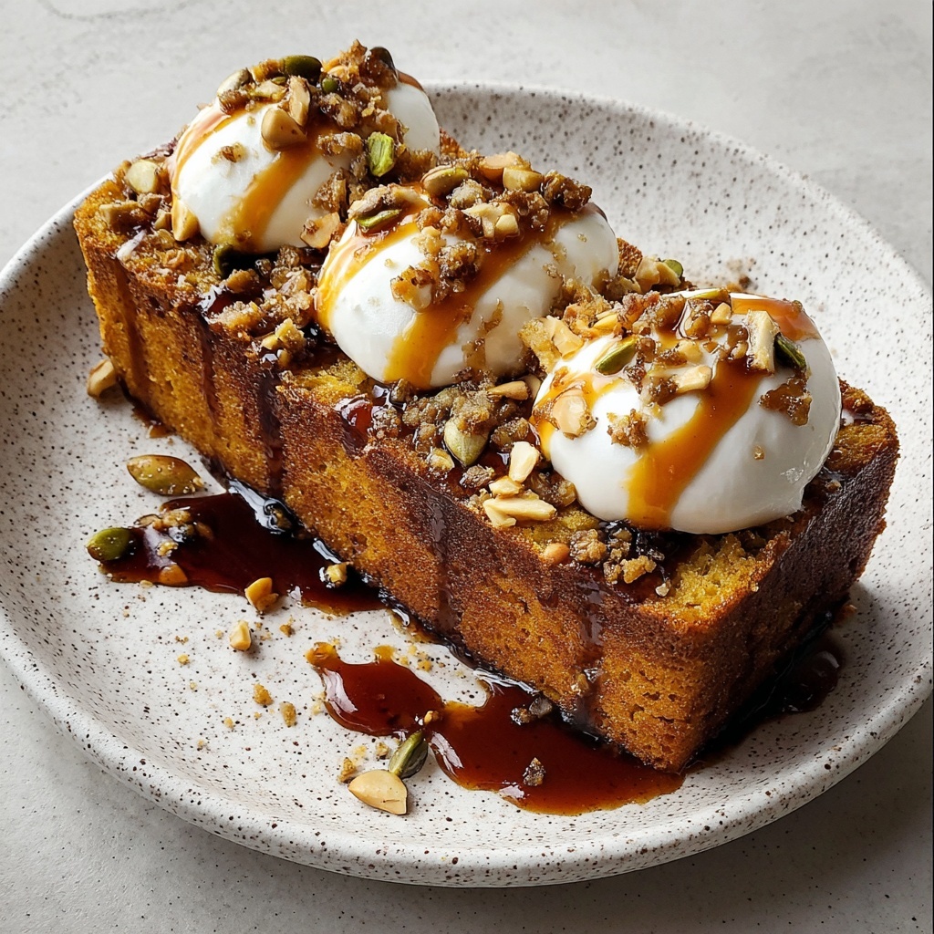 Pumpkin Bread with Vanilla Pudding Recipe - Recipe Image