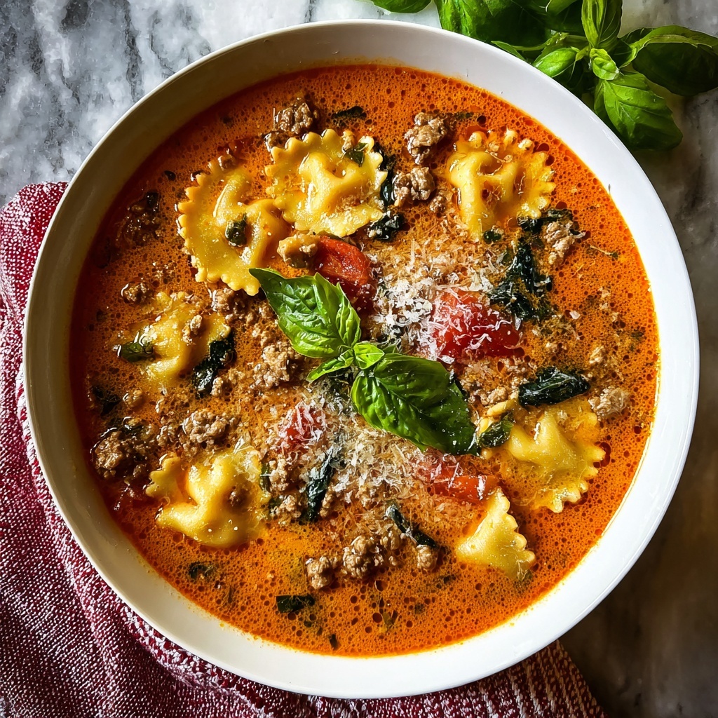 Healthy Slow Cooker Lasagna Soup Recipe - Recipe Image