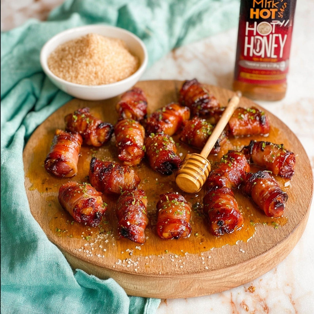 Bacon Wrapped Smokies with Honey and Brown Sugar Glaze Recipe - Recipe Image