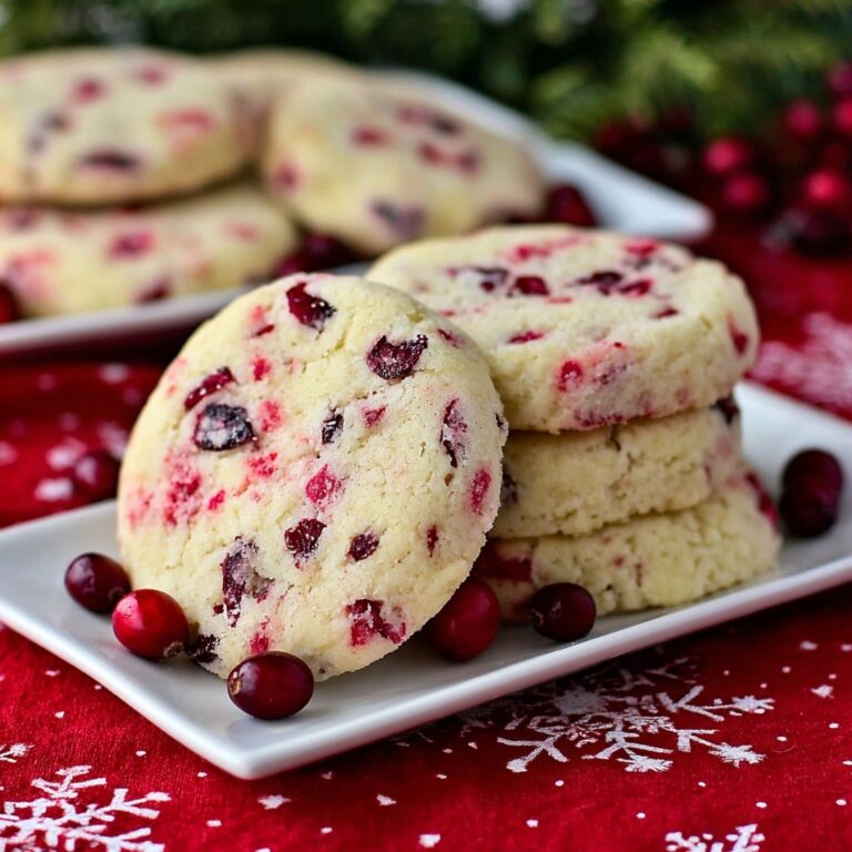 Cranberry Orange Shortbread Cookies Recipe
