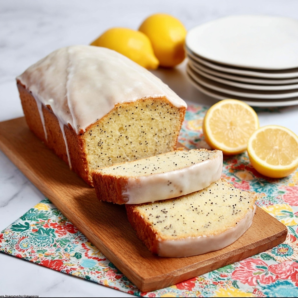 Lemon Poppy Seed Bread with Lemon Glaze Recipe - Recipe Image