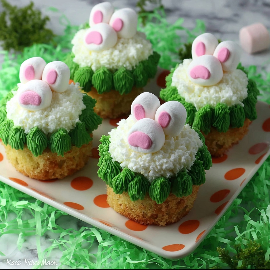 Easter Bunny Butt Cupcakes Recipe - Recipe Image