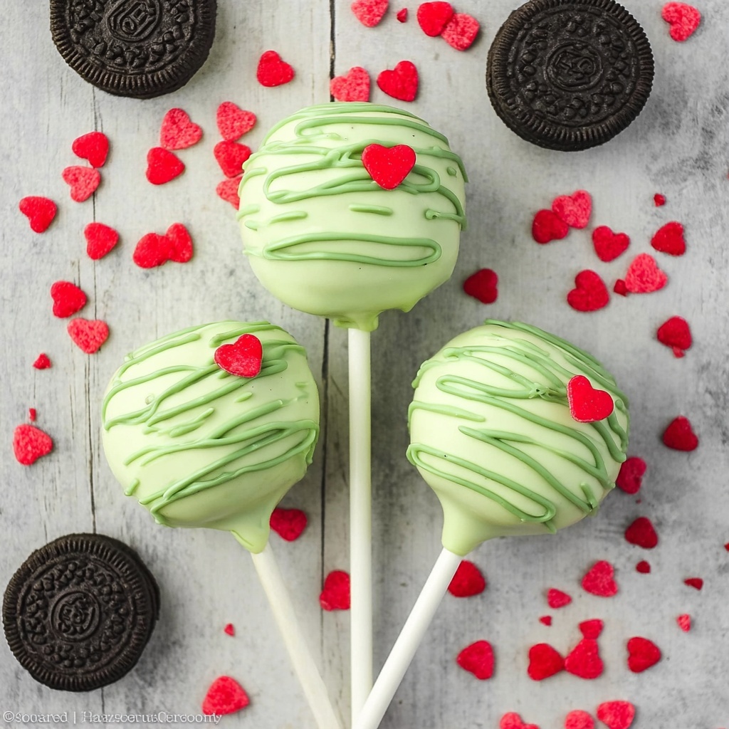 Grinch Oreo Pops Recipe - Recipe Image