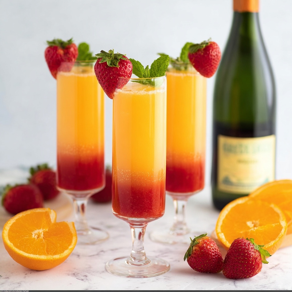 Strawberry Mimosa Recipe - Recipe Image