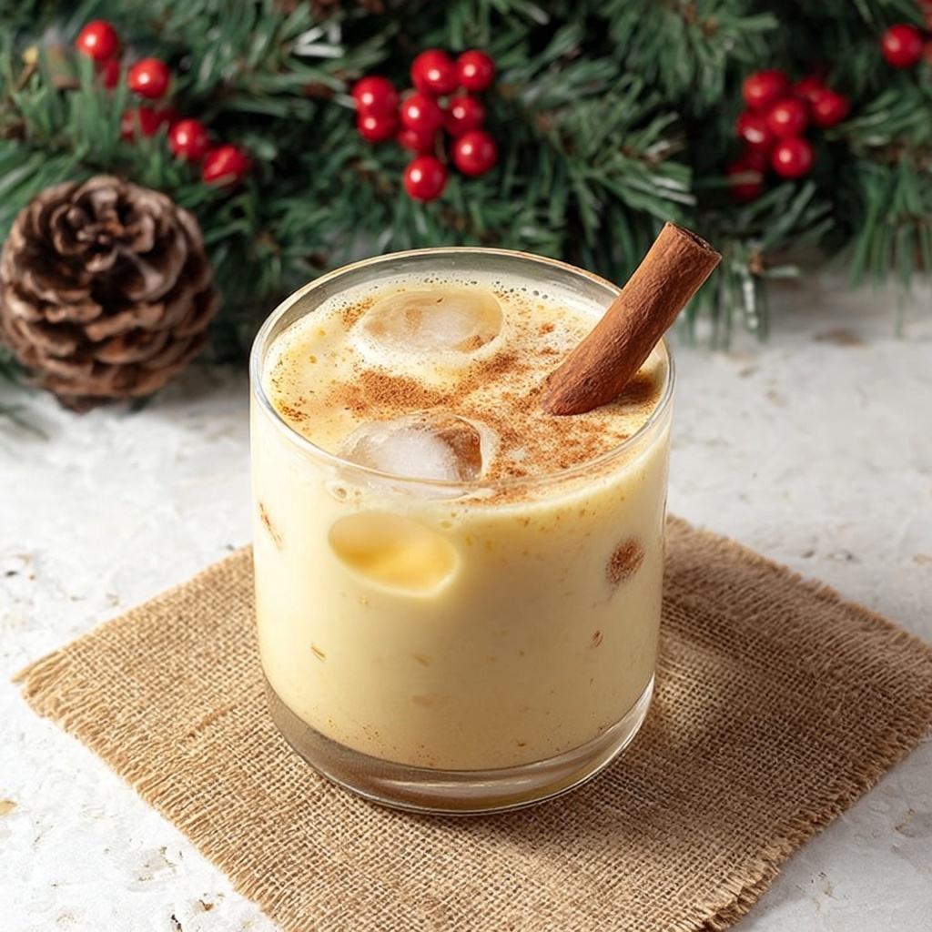 Amaretto Eggnog Cocktail Recipe - Recipe Image