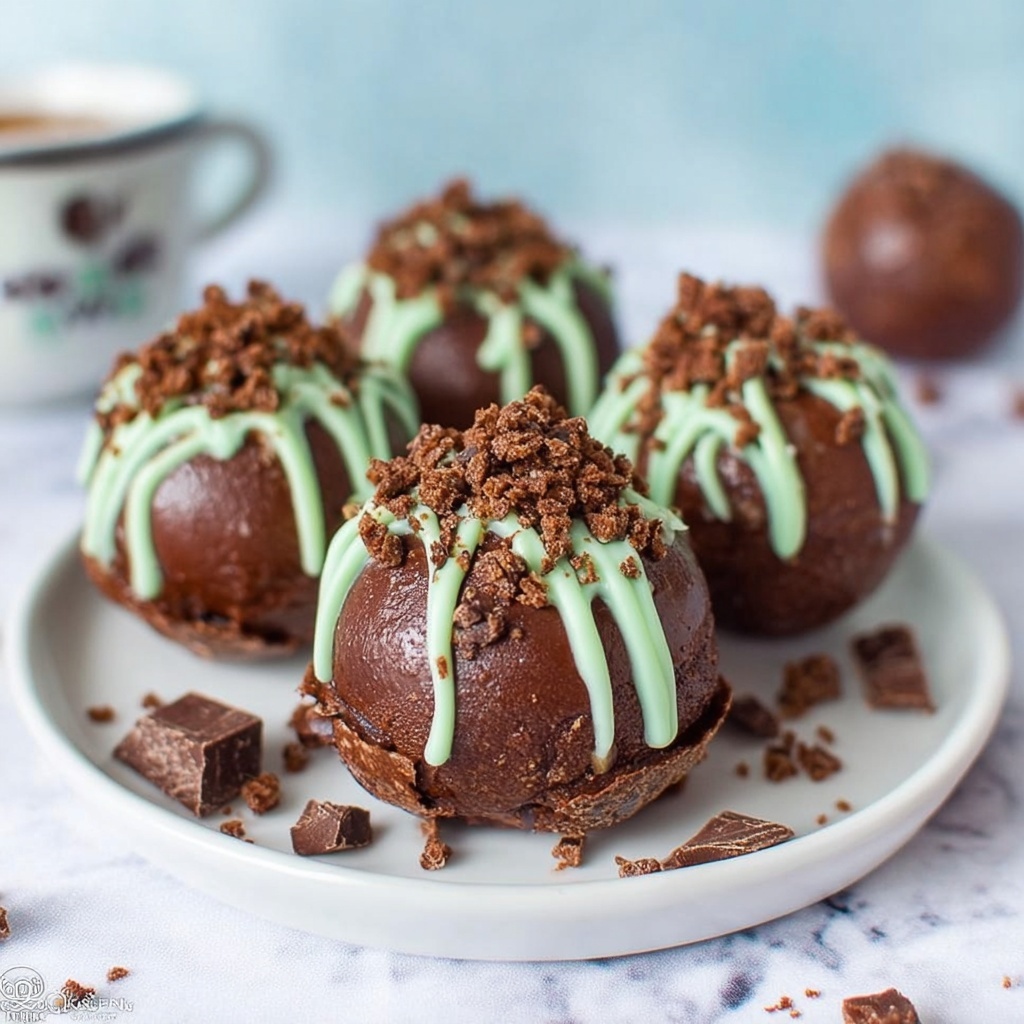 Andes Mint Hot Chocolate Bombs Recipe - Recipe Image