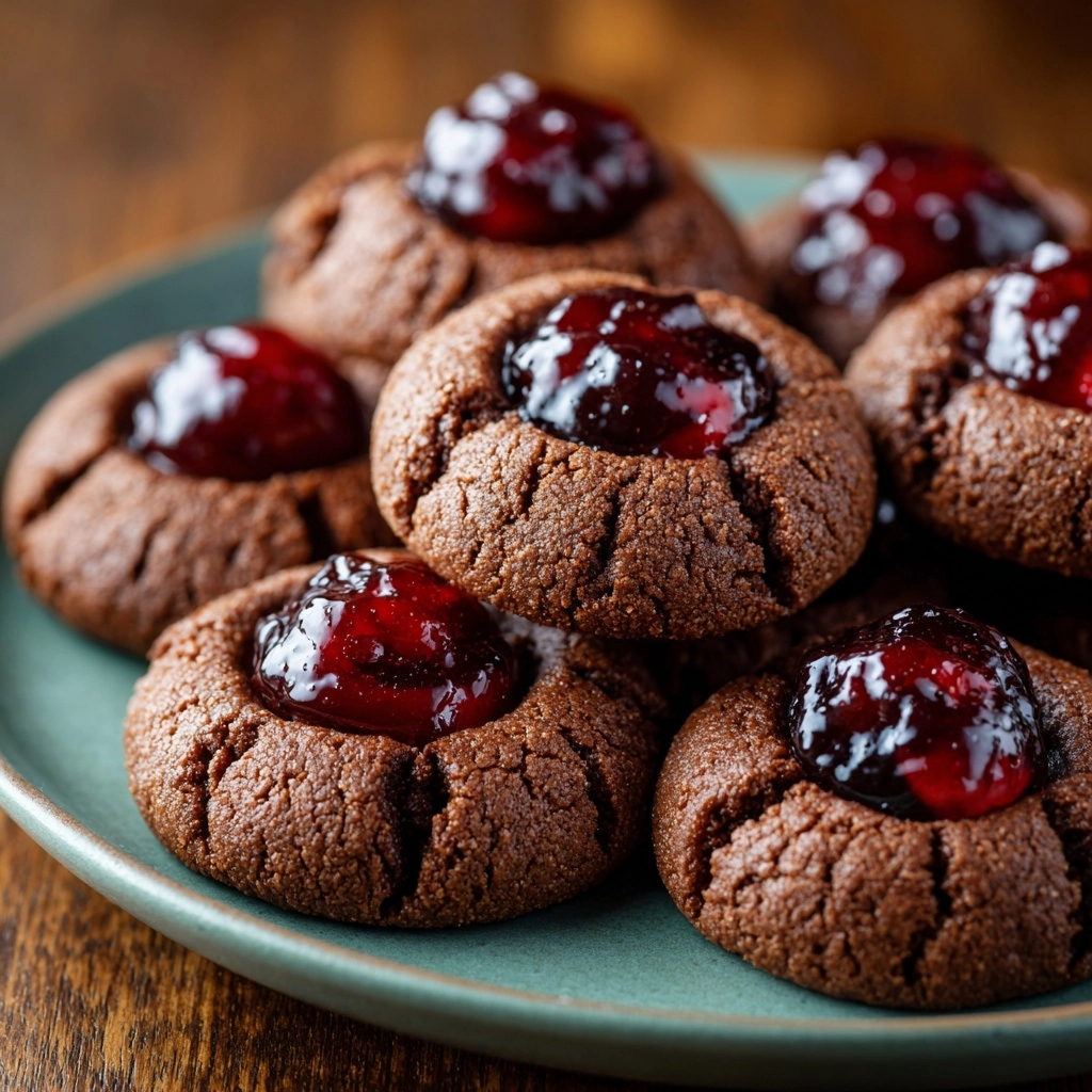 Chocolate Cherry Cookies Recipe - Recipe Image