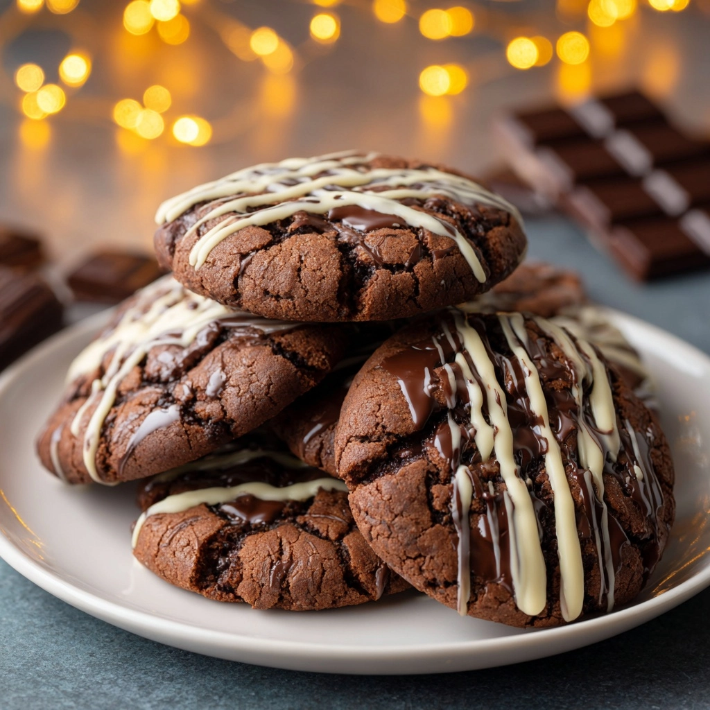 Rich Chocolate Cookies with Glossy Ganache Glaze Recipe - Recipe Image