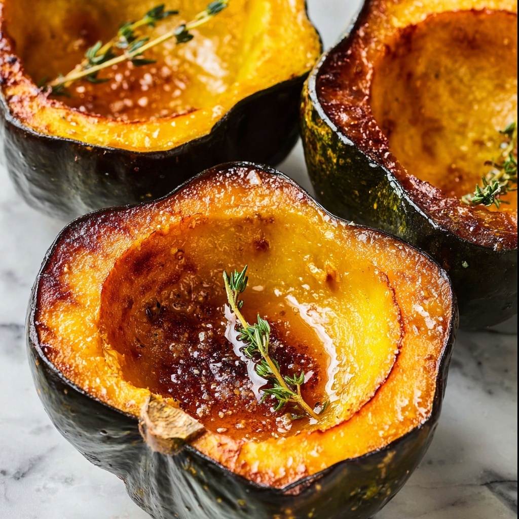 Maple Butter Roasted Acorn Squash Recipe - Recipe Image