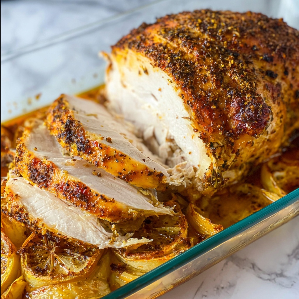 Herb-Seasoned Roasted Turkey Breast Recipe - Recipe Image