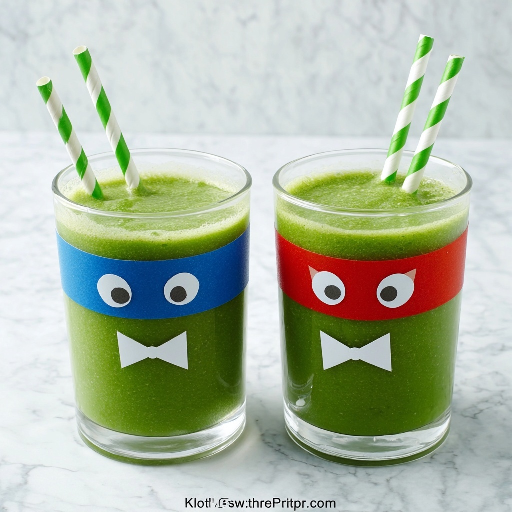 Teenage Mutant Ninja Turtles Green Smoothie Recipe - Recipe Image