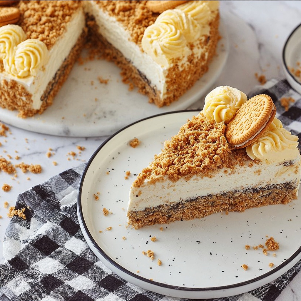 Oatmeal Cream Pie Cheesecake Recipe - Recipe Image