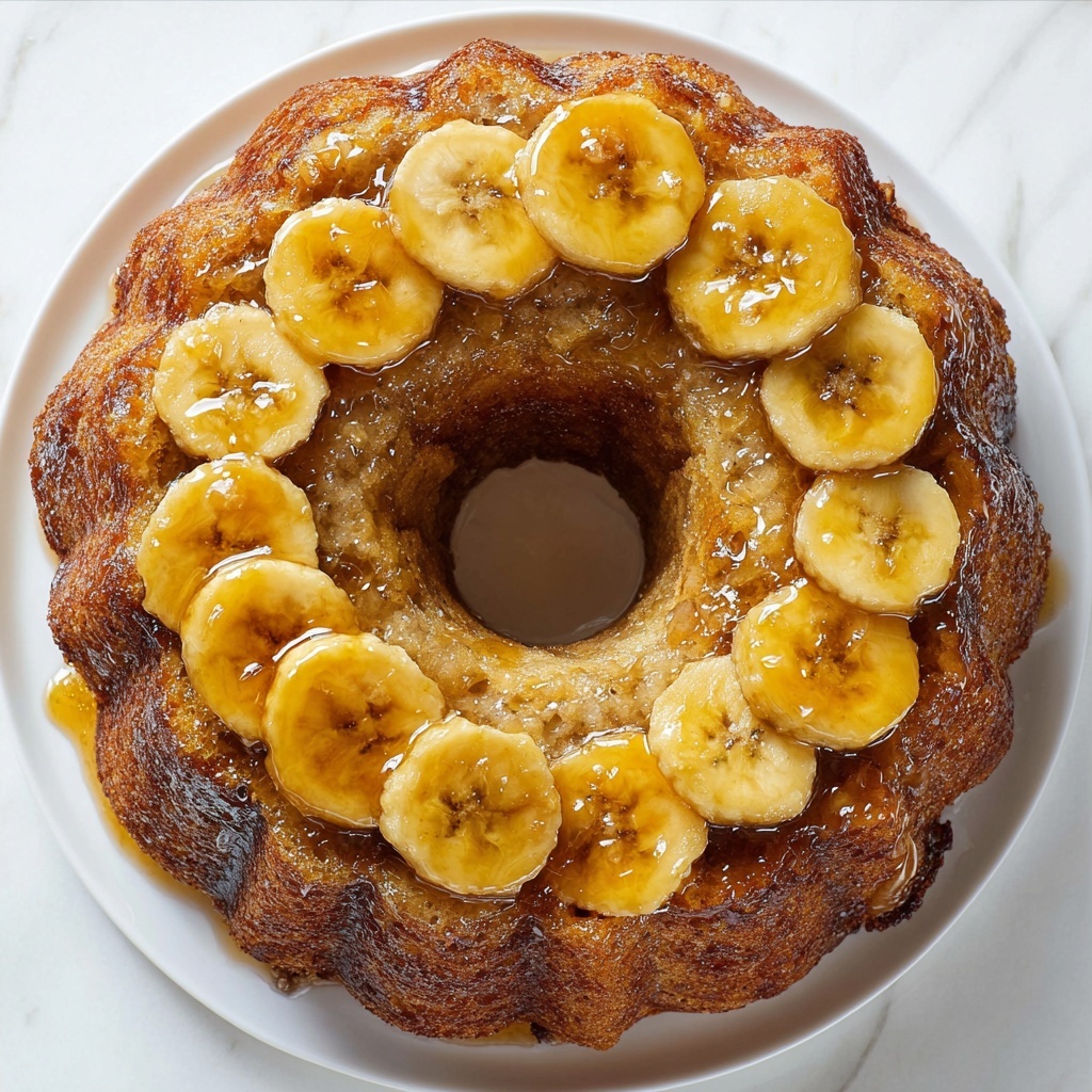 Banana Upside Down Cake Recipe - Recipe Image